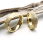 Preview: Brandl Trauringe - Structures Collection - Salvia Gelbgold