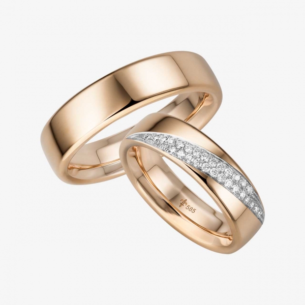 Giloy - Eheringe "Tessa" in Roségold