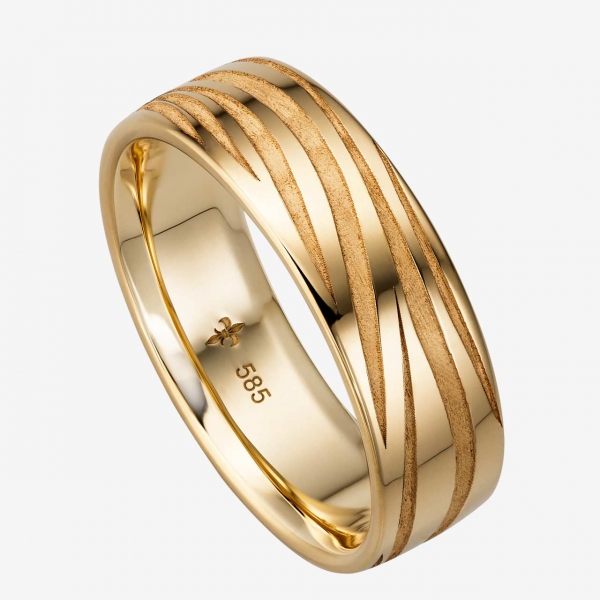 Giloy - Eheringe "Paulette" in Gelbgold